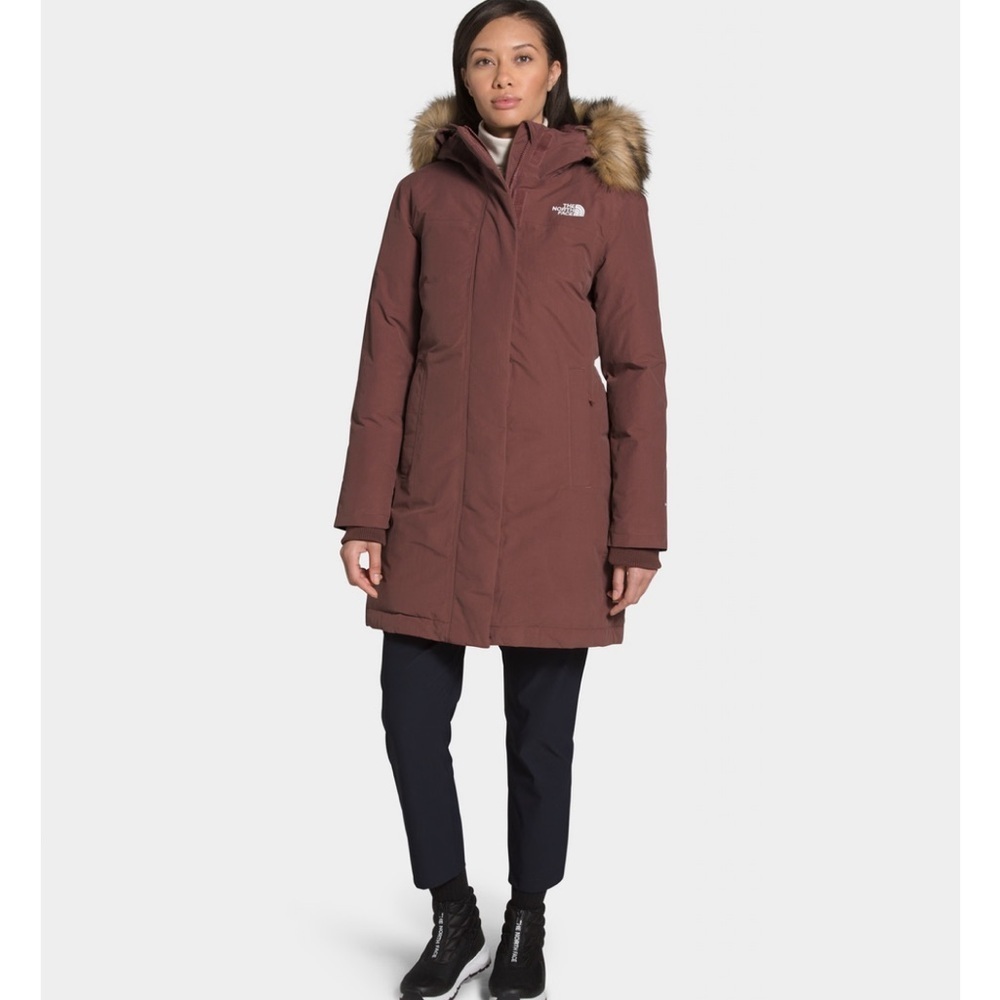 The‎ North Face Women's Brown arctic  Parka Coat down fill